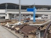 再開した仙台空港周辺には甚大な津波被害がまだ残る