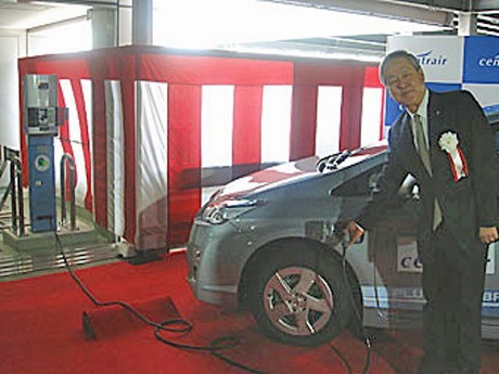 EV Charging Station at Chubu International Airport - First at a Japanese Airport