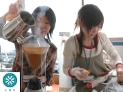秋田の女性2人組が「和菓子とコーヒー」のカフェ、1日限りの開店