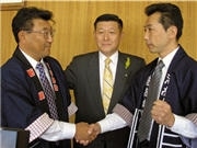 土崎と新屋の地区住民が「因縁の対決」－秋田市長が立会人に