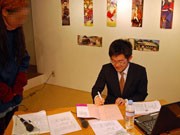 「美少女イラスト」でまちおこし講演会－新旧文化の融合の重要性を語る