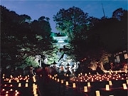 石山寺で源氏物語にちなんだ「秋月祭」－ライトアップで幻想的な演出も
