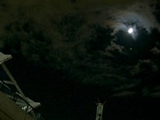 調布で半月と木星の接近を観測－明日は十三夜「後の月」