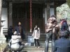 調布市観光案内ビデオの撮影風景（深大寺・深沙大王堂）（関連画像）