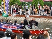藤十郎さんら歌舞伎役者が勢ぞろい－博多座船乗り込み、大盛況に
