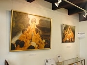 博多百年町家で絵画展「はかたの祭り 正月編」－地元出身の画伯描く