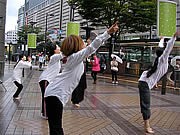 中洲・ゲイツの空きフロアでダンスイベント－地元ダンサーが一堂に