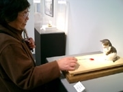 人形の家で猫の立体作品展－「からくり猫」など100点