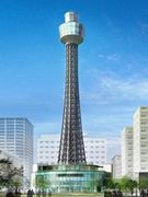 横浜マリンタワーの外観、紅白からシルバーに－来春オープン