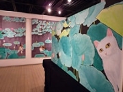 神奈川出身の画家、猫をテーマに個展－赤レンガ倉庫