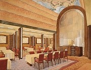 横浜みなと博物館で「豪華客船インテリア画展」-記念講演会も