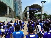 横浜F・マリノスサポーターが緊急援助物資を収集-マリノスタウンで