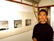 自在関内オフィスで「吉本伊織展」-横浜の日常風景を墨で描く