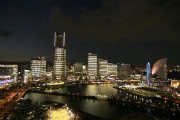 みなとみらいのオフィスが全館点灯-「グリーン電力」を使用