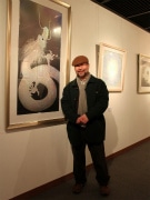 横浜で陶彩画家・草場一壽さんの展覧会-「虹色の龍」初披露