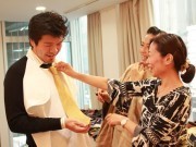 横浜関内でネクタイ見立てる「Tie Cafe」-チャリティーイベント