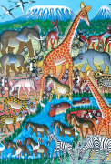 横浜でアフリカン現代アート「ティンガティンガ原画展」