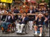 日枝神社例大祭で車いす神輿