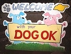 「cafe Question」のDOG OKの看板