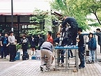 横浜ＦＣを介してのロケ撮影の様子
