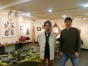 姫路で墨彩詩画家と陶芸家の二人展－新作250点を展示・販売