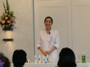 今野華都子さんの「パンスモンマッサージ教室」－ホテルタラサ志摩で