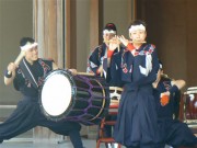 愛知県・奥三河の「志多ら」、和太鼓の演奏を伊勢神宮に奉納