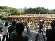 20年間で1億人以上が渡る「宇治橋」新しく－渡始式を前に公開