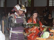 安土城の屋上で愛を叫んだ戦国武将と姫が結婚－ちょんまげワールド伊勢