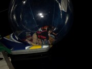 海ホタルを見ながら夜の海をウオーターボールで浮遊－志摩自然学校で