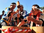 1分間に140回つく志摩市の「恵利原早餅つき」、元旦から引っ張りだこ