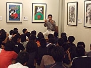 県出身の幸地学さんがアーティストトーク－「世界の現代アーティスト50人展」石垣巡回展