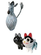 動物がモチーフの幻想的な立体作品展－学芸大学のギャラリーで
