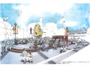 自由が丘駅前広場整備工事、いよいよ着工へ－歩道の広場占有率は六割に拡大