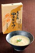 烏骨鶏を使った海洋深層水発芽の玄米がゆ－金澤烏鶏庵などで販売