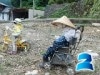 湯涌街道にユニークかかし