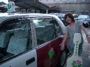 出会う確率は1／1400－「四つ葉タクシー」特別仕様車が初走行