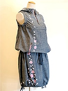 「京都デニム」がオリジナルワンピース発表－京友禅のデニム生地使う