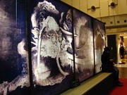 京都駅地下街に龍の襖絵－珍しい「カップル」の双龍図も