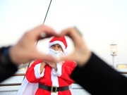 グルメ船コンチェルトでクリスマスクルーズ－サンタも乗船