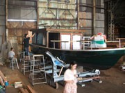 小型客船「御舟かもめ」運航開始迫る－都島の若夫婦が事業立ち上げ