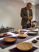 松本のギャラリーで地元作陶家が個展－地元の土で作品づくりに挑戦
