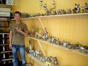 安曇野にカフェギャラリー－造形作家が出店、スプーンアート作品展示
