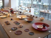松本のギャラリーで漆器をメーンの作品展－「おもてなし」をテーマに