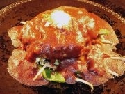 ランチ限定、名古屋名物を使用した特製ハンバーグ