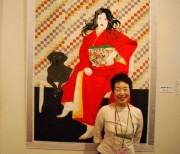 水戸で「布絵」展－古い着物や帯で和の世界を表現