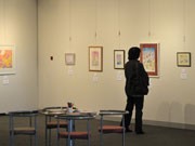 水戸で筋ジス闘病中の辻友紀子さんが個展－「ひかりあつめ～息をする絵～」