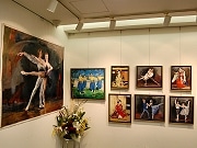 韓国人油彩作家・李清子さんが個展－道頓堀のギャラリーで
