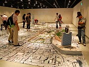 なんばパークスに「なんば～阿倍野間」の大型模型－土と緑の回廊を提案