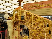 なんばウォークにお菓子の教会－専門学生がバレンタインイベントで製作